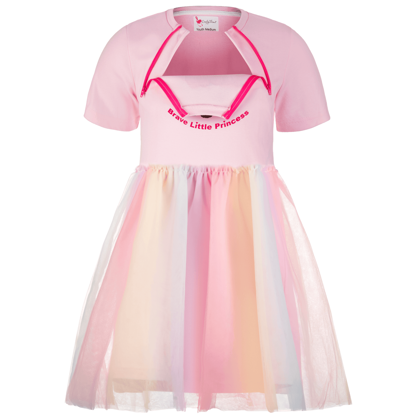 Chest Port Access Infusion Dress for Kids - Princess Style Chest Port Access Infusion Dress for Kids - Princess Style