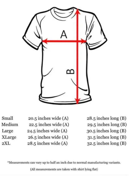 Size chart for Chest Access Infusion Sweatshirt- Unisex showing measurements for various sizes.